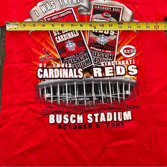 St Louis Cardinals “I WAS THERE!” Busch Stadium Final Game T-Shirt 2005 NWT - Picture 3 of 10